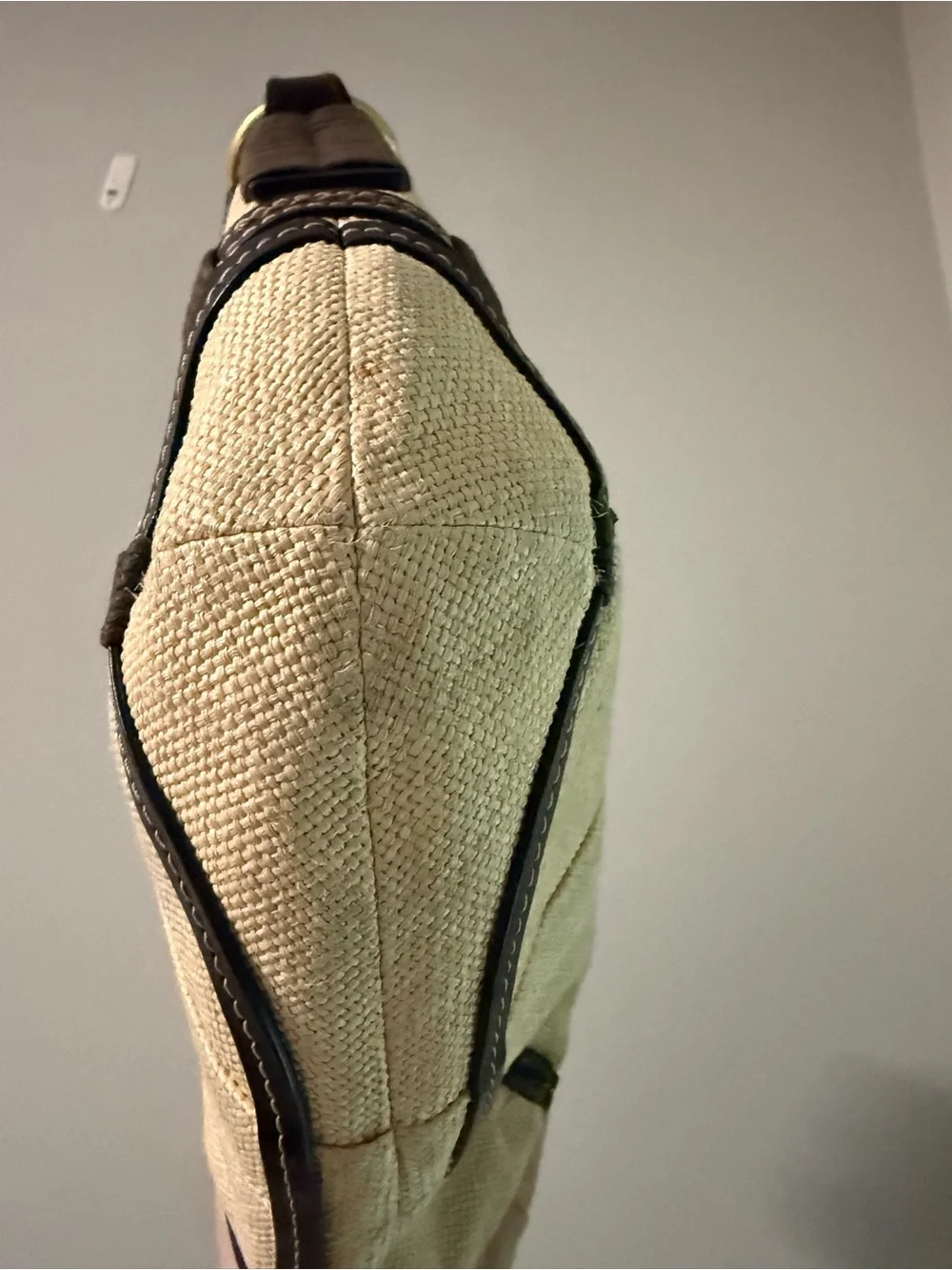 Coach soho hobo angora straw / see descr for callouts